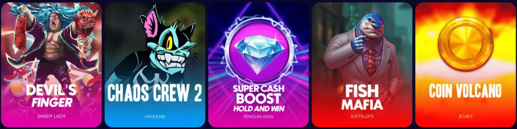 Spellen en softwareleveranciers Spinsino